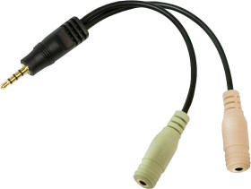 Audio adapter LogiLink Adapter CA0021, Jack, 0 cm