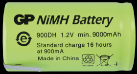 NiMh industrial cell from GP, solder lug, 9000 mAh