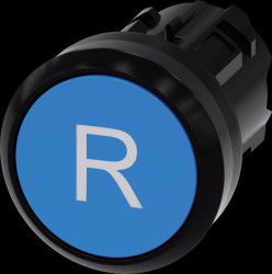 3SU1000-0AB50-0AR0 SIRIUS ACT pushbutton, Ø 22 mm, blue "R"