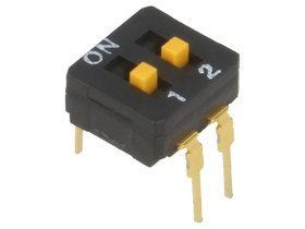 Przełącznik DIP-SWITCH Ilość sekcji 2 ON-OFF 0,03A/30VDC A6D-2103