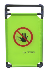 Bariera ochronna Bariera składana szerokość bariery 570mm Ø 26mm wysokość bariery 1m Szary, żółty