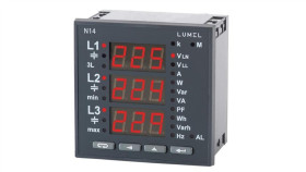 Miernik Sieci 3-Fazowej, Wej.I 1A(X/1), Wej.U 3X57,7/100V Wykonanie...