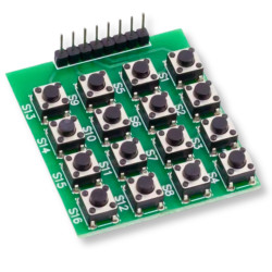 Klawiatura matrycowa 4x4 moduł 16 przycisków Tact Switch do Arduino + piny