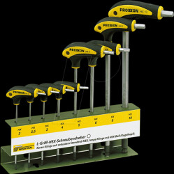 22650 L-handle screwdriver set, HX, 8 pieces