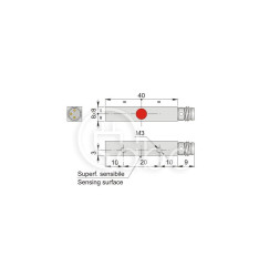 Czujnik indukcyjny SIPC8-N1.5 H1, SIP000130