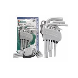 IMBUSY 9szt. 1,5-10mm Cr-V krótkie T85754 - LxN58