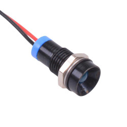Q8R7BXXB12E Blue Recessed 8mm 12VDC LED Panel Indicator IP67 APEM