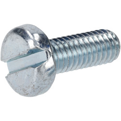 R-TECH 337192 Slotted Pan Head Machine Screws BZP M6 16mm - Pack Of 100