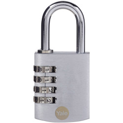 YALE Y151B/40/130/1 - Padlock 40mm - Silver Combination - 1 piece