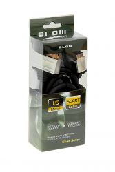 Przyłącze SCART-SCART 21PIN SILVER 1.5m