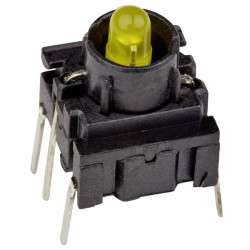 MEC 3FTH940 Multimec Switch 24V 50mA Yellow Momentary IP67 10x10x10.4mm