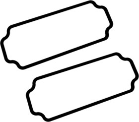 Seal, silicone, (L) 90 mm, black, for series 1550Z, 1550Z102GASKET