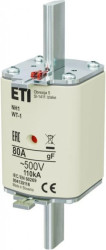 Wkładka bezpiecznikowa NH1 80A gF 500V 004139116