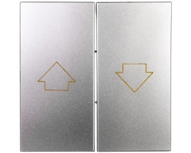 Simon 54 Klawisz do przycisku żaluzjowego SZP1WM srebrny mat DKZP1W/43