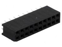 PS-D-20S Gniazdo PS do druku 2x10 pin (do listew PH 2.54), dwurzędowe, proste