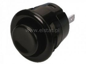 Przeł. chwilowy przycisk okrągły NO plastik