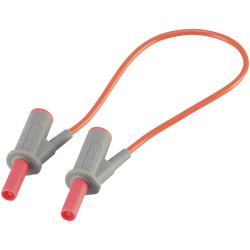 VOLTCRAFT VC8063380 Safety test lead Banana jack 4mm25.00 cm; Red; MSB-5010 A