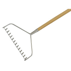 Kent &amp; Stowe 70100057 Stainless Steel Long Handled Soil Rake, FSC&#xAE;