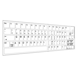 Keyboard Sticker "Amiga 600" (white)