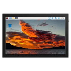 10,1-calowy wyświetlacz IPS z ekranem dotykowym pojemnościowym w wysokiej rozdzielczości HDMI z obudową dla Raspberry Pi 3B+/4B