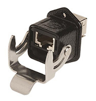 Złącze RJ45 Żeński Złącze RJ45 Montaż na panelu Cat6 HARTING, proste 8-żyłowe