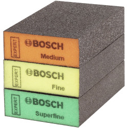Bosch 2608901175 EXPERT S471 Sanding Block 3pieces Lasts 5x Longer 97x69x26mm