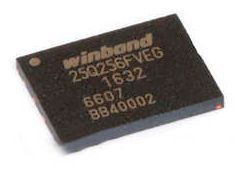 Pamięć Serial Flash 256-Mbit (32MB) SPI 25Q256 Winbond WSON8 8x6mm (SMD)