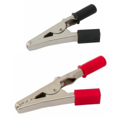 Krokodyl średni w izolacji czarny/czerwony krokodylek