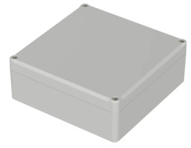 ABS enclosure, (L x W x H) 150 x 150 x 57 mm, light gray (RAL 7035), IP65, 63218300
