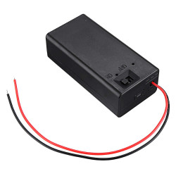 9v Battery Holder with Switch - 4 Pack