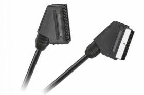 KABEL EURO - EURO 2,50m WTYK-GNIAZDO (PRZEDŁUŻACZ) CZARNY (KABEUROWTGN25)