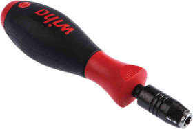 Wkrętak z uchwytem do końcówek rozmiar końcówki: 1/4 cala, grot Sześciokątna Wiha Wkrętak z uchwytem do końcówek