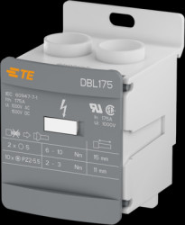 Terminal block, 1 pole, 10-70 mm², AWG 6-2/0, 175 A, 1500 V, screw connection, 1SNL317510R0000