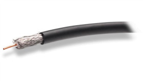 Przewód Koncentryczny Ns100 Tri Żelowany Czarny - Rolka 100M