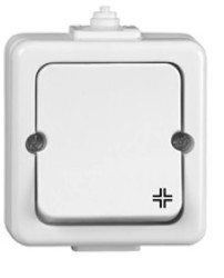 JANTAR Łącznik krzyżowy n/t IP44 biały /przykręcany klawisz/ WNT-8J