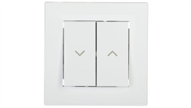 Przycisk Asfora Żaluzjowy Biały Z Ramką Eph1300121