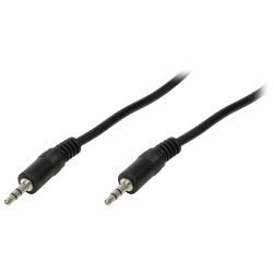 LogiLink CA1050 Audio Cable Jack/phono 2.00 m Black matt Audio &amp; Video Cable