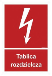 ZNAK - BC009 Tablica rozdzielcza 10 x 14,8 cm FN - Folia samoprzylepna