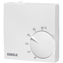 Eberle 131170551600 RTR-S 6731-6 Indoor Thermostat, Surface-Mount, H/K Switch