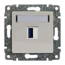 VENA Ładowarka USB 3.0 5V 2A kremowa 510355