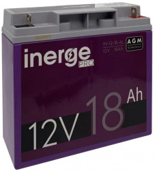 Akumulator VRLA AGM 12V 18Ah (żywotność 6-9lat) INERGE PRO IN-12-18-AL