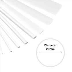 20mm x 1.2m White Heat Shrink Sleeve