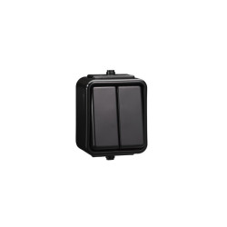 Łącznik świecznikowy podwójny IP44 WNT-500C czarny WNT500C05 Cedar Schneider