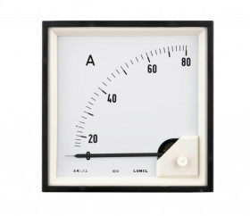 Amperomierz 72x72 N:IP52 A101 zakres pom. 0...1mA MA17N A10100000005 bez atestu skala 0-1200mA