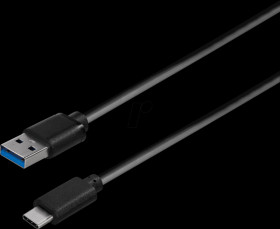 C530-2 L USB 3.0 cable, USB-A connector to USB-C connector, 2 m