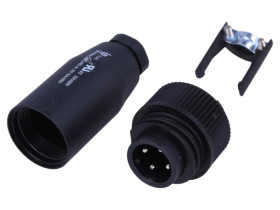 Złącze: okrągłe wtyk 693,RD24 męskie PIN: 4 nieekranowane 10A 99 4221 00 04