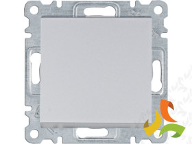 LUMINA Wyłącznik pojedynczy 2-biegunowy srebrny WL0062 HAGER