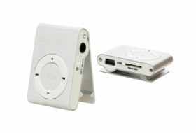 Odtwarzacz MP3 na karty srebrny
