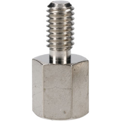 R-TECH 524379 Hex Threaded M-F Spacer Brass 7mm A/F M4 8mm - Pack Of 25