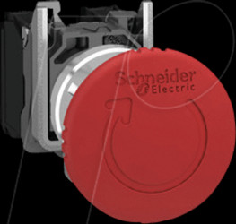 XB4BS8445 pushbutton, emergency stop, 1 NO / 1 NC for Ø 22 mm